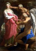 Pompeo Batoni Time orders Old Age to destroy Beauty. Spain oil painting artist